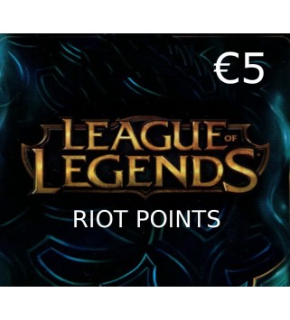 League of Legends €5 Prepaid RP Card EUW Key EUROPE